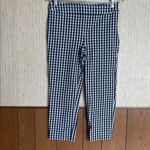 Talbots Chatham Crop Pant Navy Blue and White SIZE 2